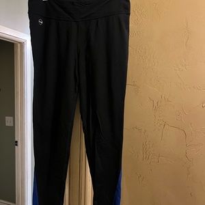 Ralph Laren Black and blue work out pants zipper pocket